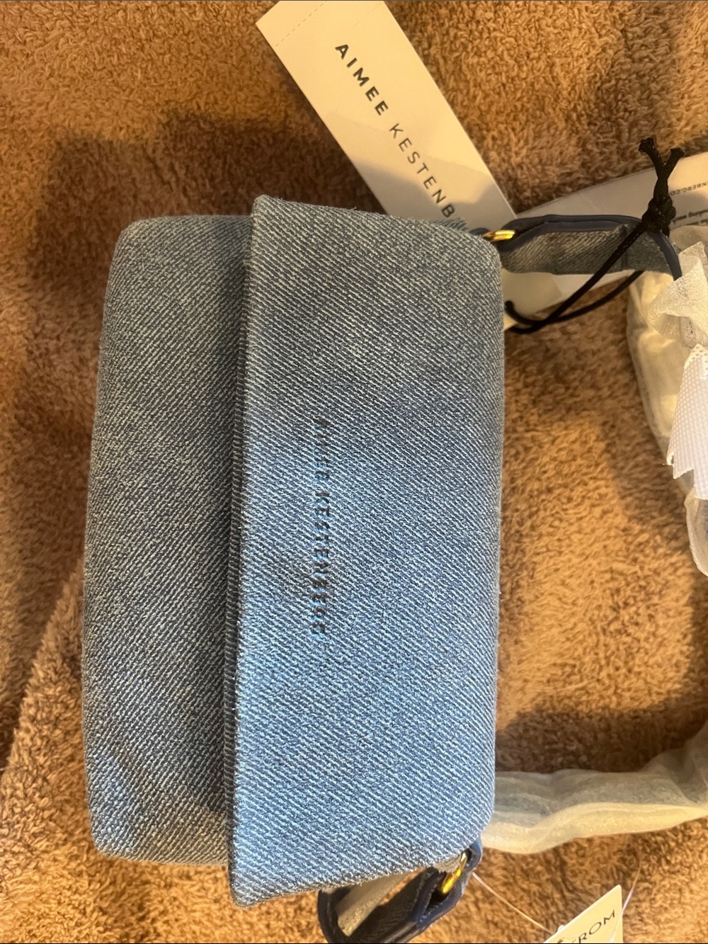 Aimee Kestenberg Light Blue Denim Crossbody Bag